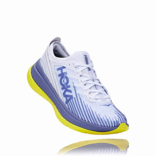 Hoka One One CARBON X-SPE Road Running Shoes For Men India White/Purple IN-9375